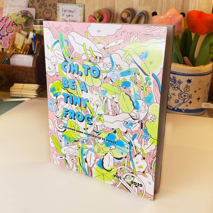 pogpals - Wholesale Coloring & Activity Book - Adult - Oh To Be a Tiny Frog VOL 1. ✿ Coloring Book1
