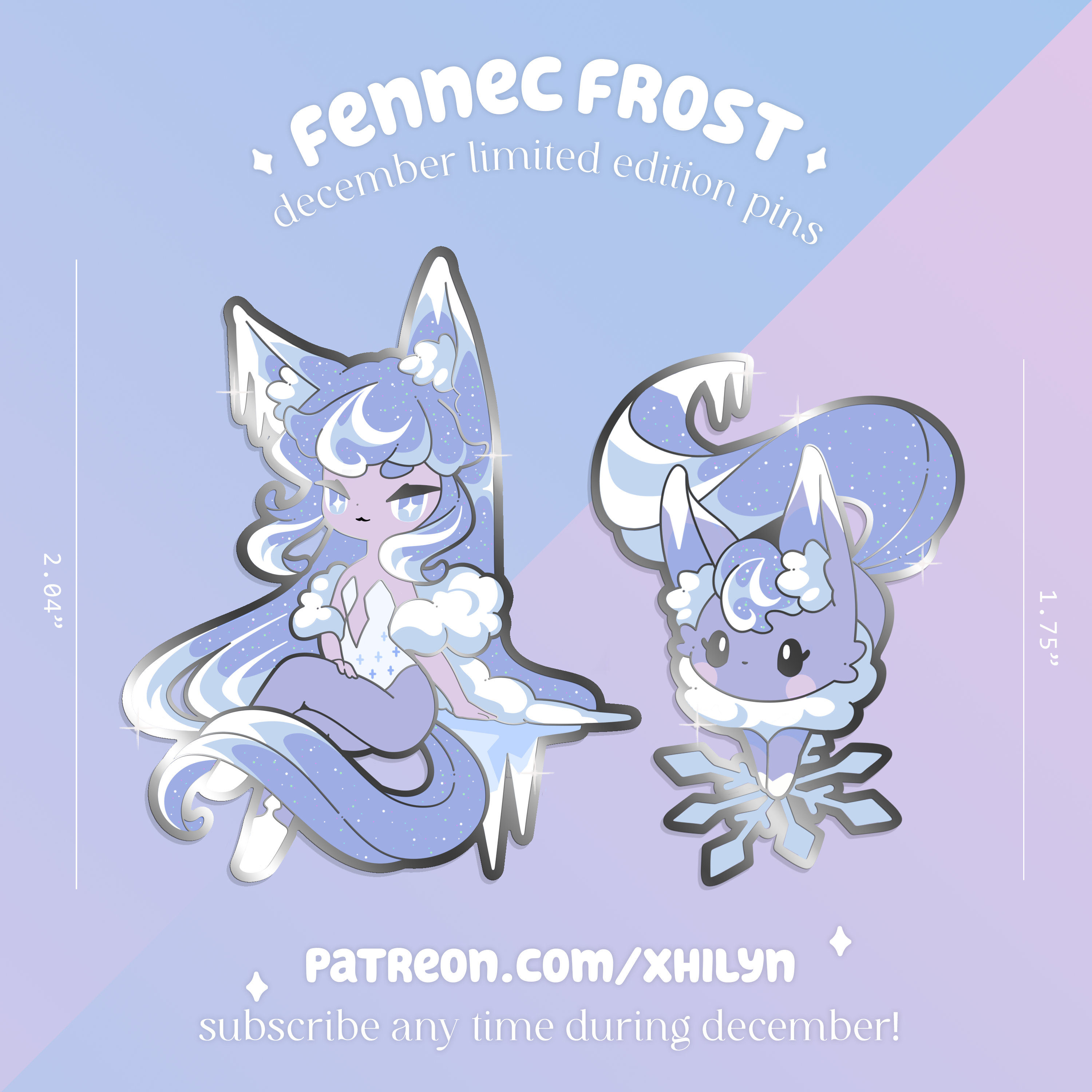 Xhilyn - Wholesale Lapel Pin/Button - Fennec Frost Pins - Dec 20242