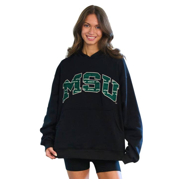 Michigan State Campus Hoodie for wholesale by Lojo Collegiate Apparel