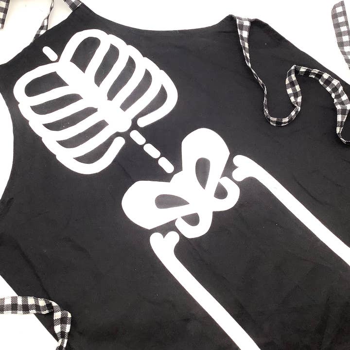 Forklæde. Halloween Skeletknogler Kokkeforklæde. Voksen Unisex Bomuld for engroshandel hos All Little Cute Things