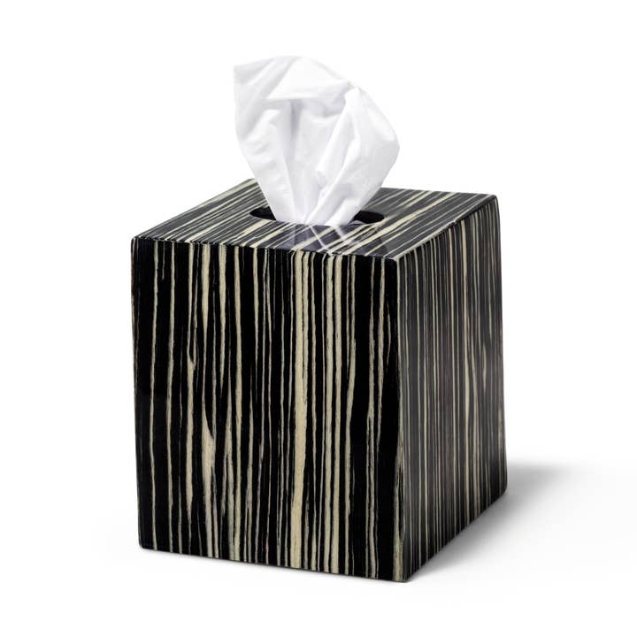 Caixa de tecido de folheado Ebano por atacado de LADORADA