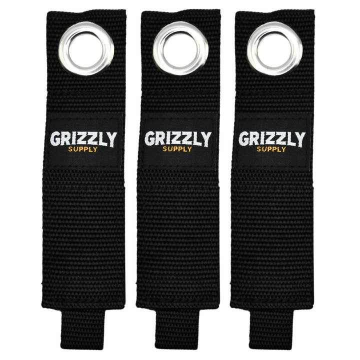 10" Svart Kardborreförvaringsrem 3/pk för wholesale av Grizzly Supply