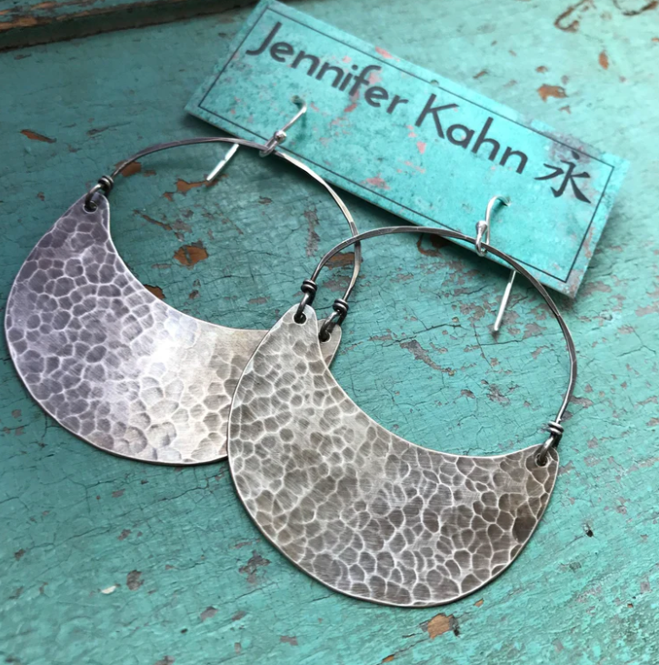 Jennifer Kahn Jewelry - Wholesale Dangle Earrings - Silver Crescent Earrings7