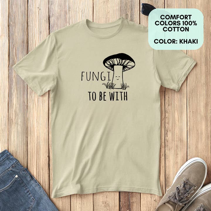 Moonlight Makers - Wholesale Screen Printed T-Shirt - Men's - Fungi To Be With - Funny Men's Tee - Father's Day, Gift10