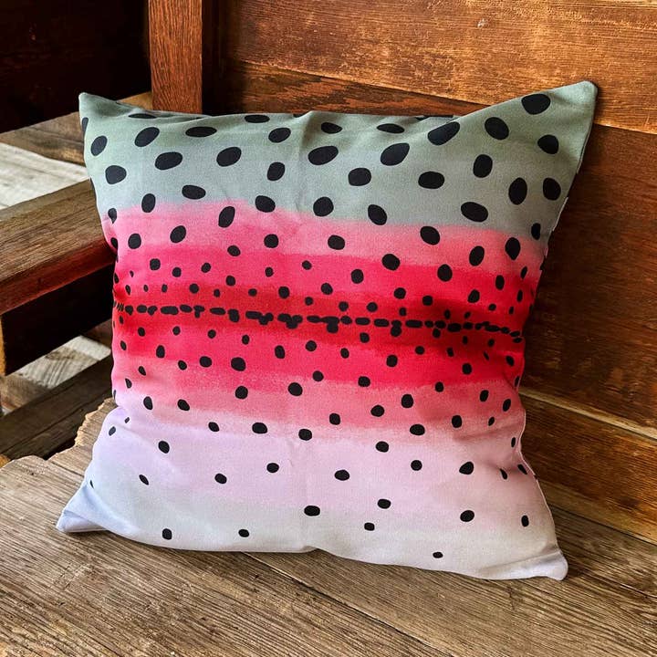 Rainbow Trout Pillow for wholesale by Fly Fish Wyoming