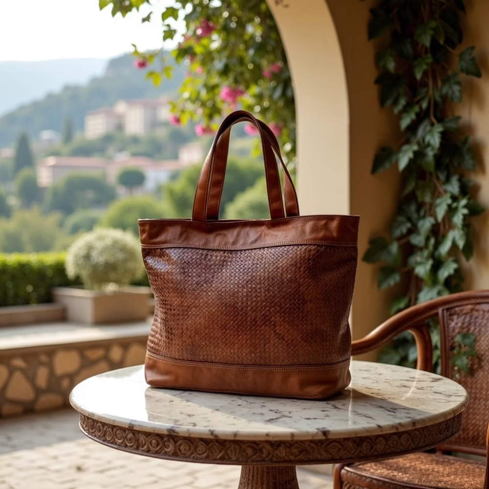 High crafty – wholesale Tote bag – Women's – Handwoven Leather Handbag – Artisan-Made in Morocco7