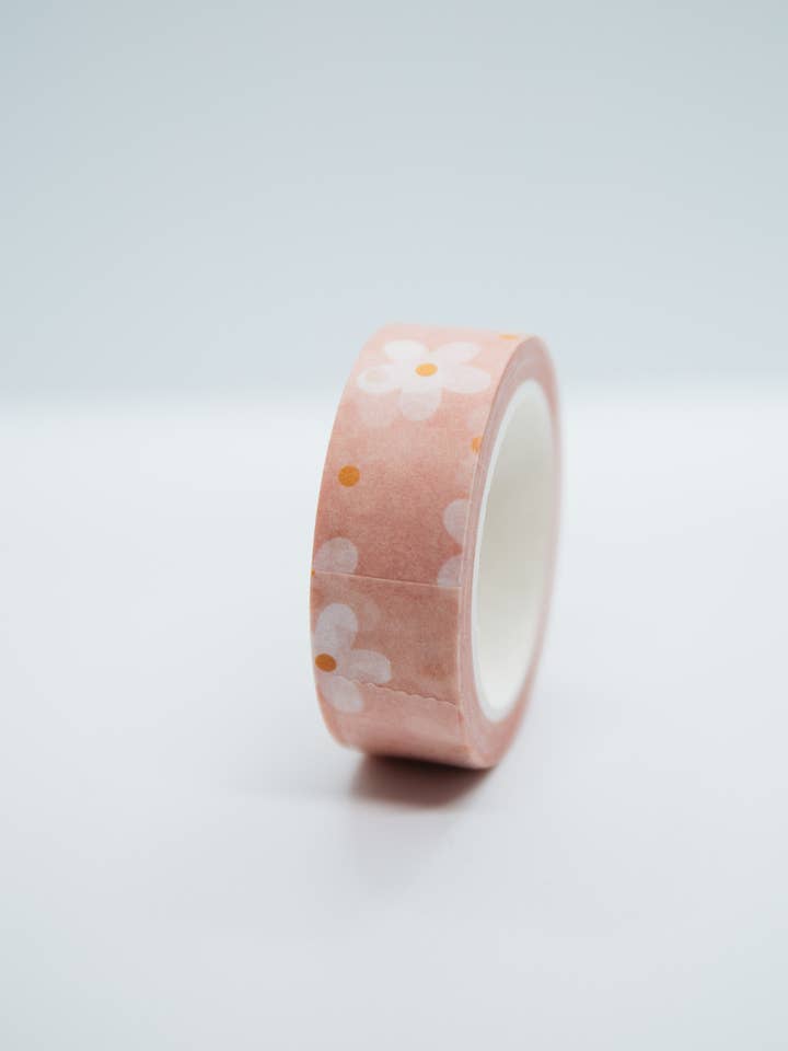 Light Pink Flowers Washi Tape for wholesale by Made by Emma K