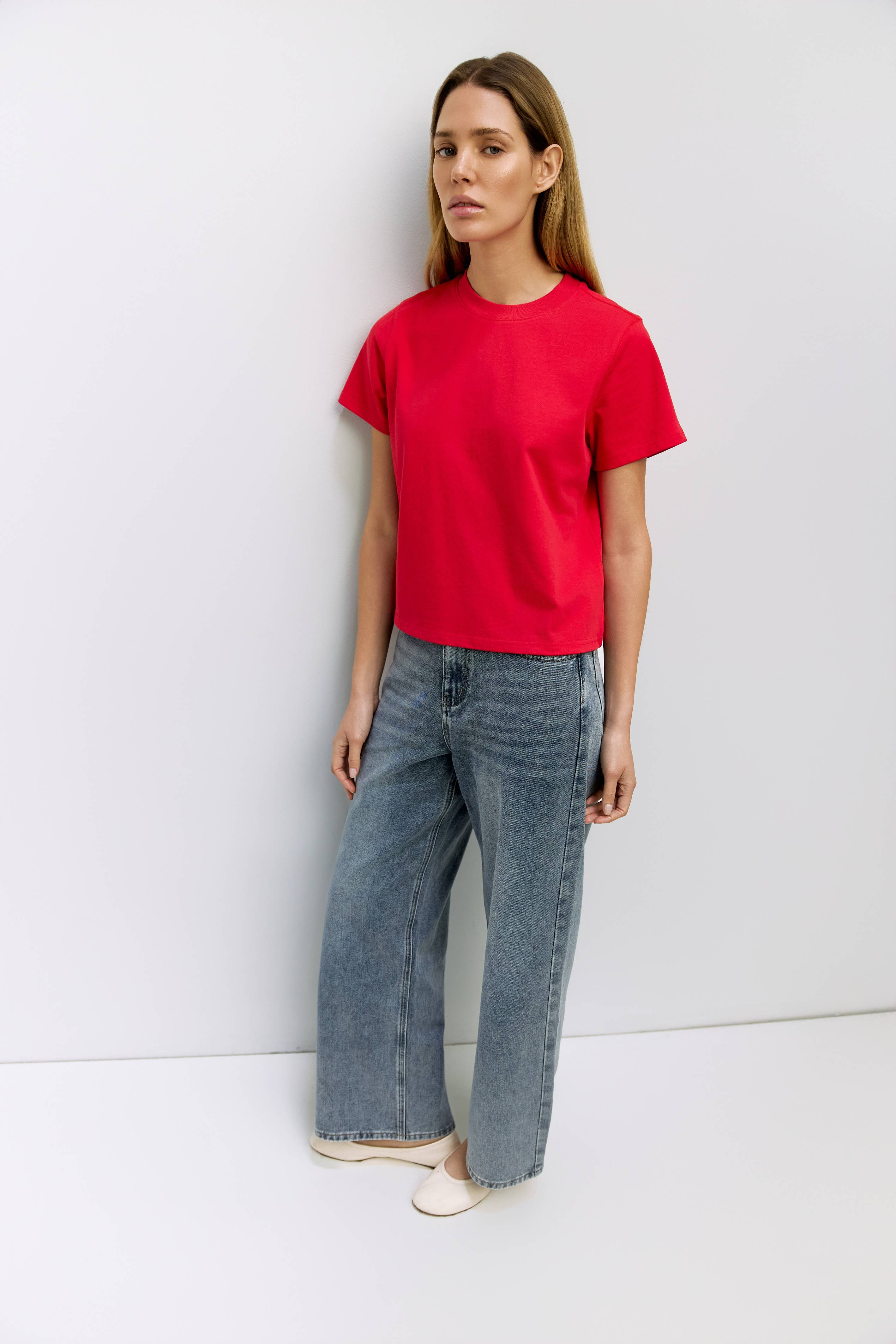 MOD REF – T-shirt – Mulher por atacado – The Lanie Top | Camiseta de Algodão Pesado Feminina8