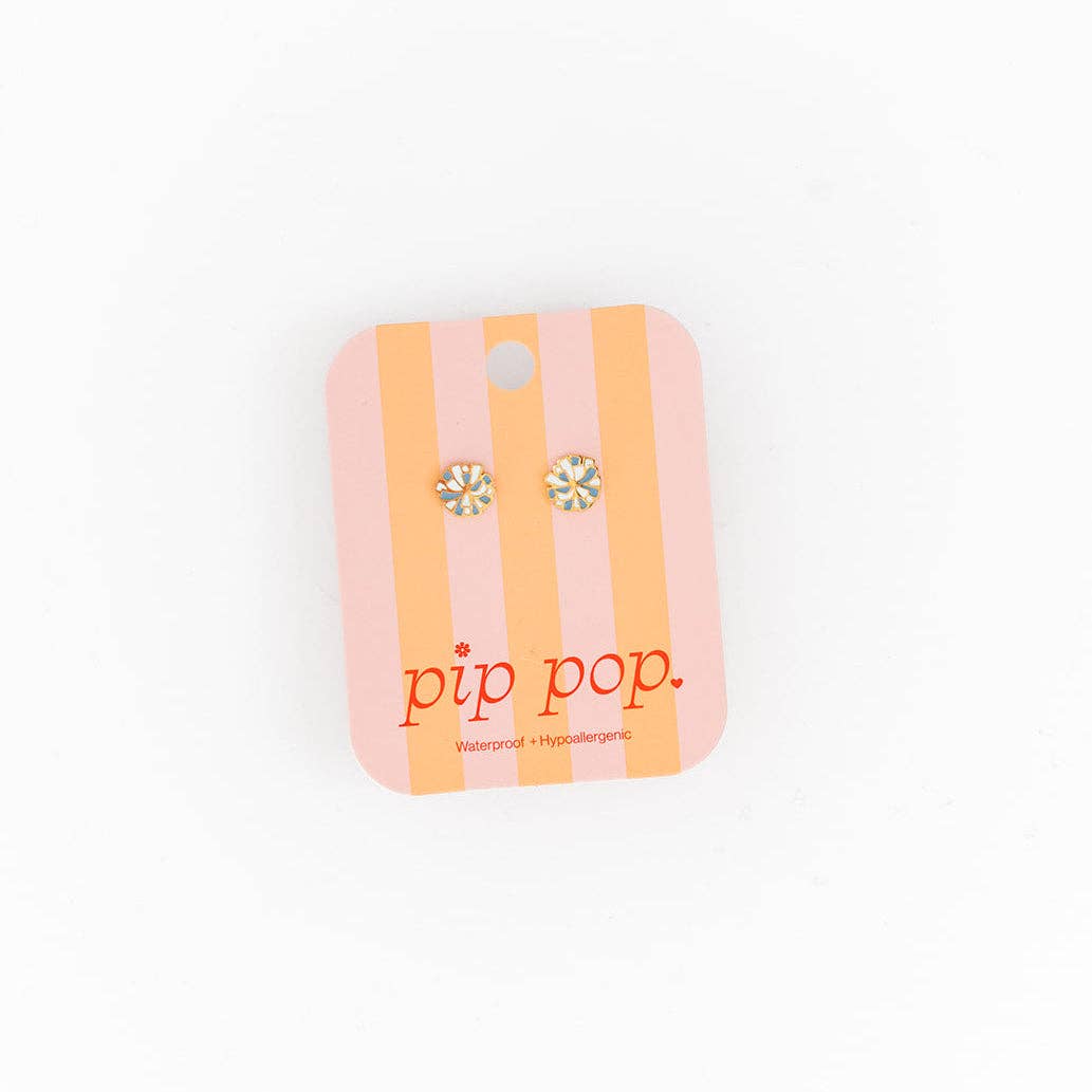Pip Pop Post - Wholesale Stud/Post Earrings - Cheer Pom Pom3