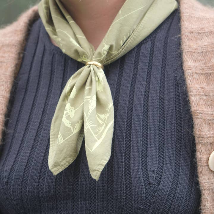 Elana Gabrielle - Wholesale Bandana - Unisex - Oaks Bandana - Screenprinted Adventure Nature-Inspired Gift1