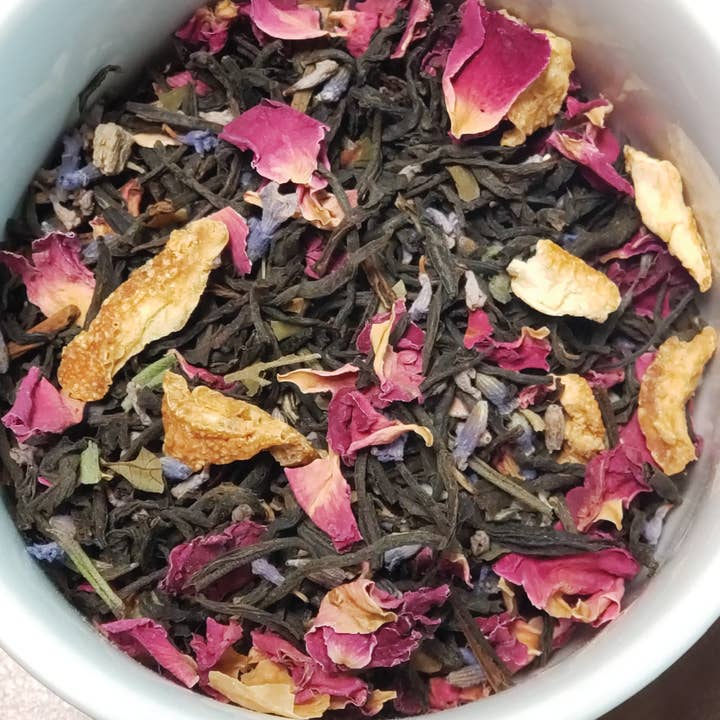 Valhalla Tea Company - Wholesale Loose Tea - Santa Muerte | Earl Grey | Raspberry, Lavender, Rose | Black2