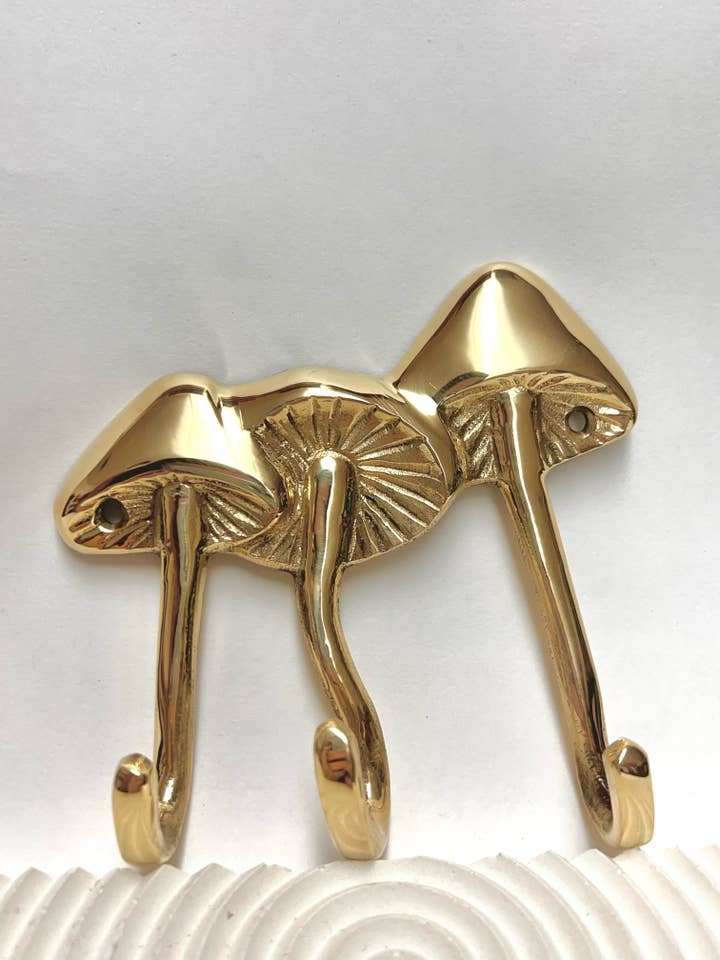Gancho de pared Wild Mushroom Trio para venta al por mayor de Indie South