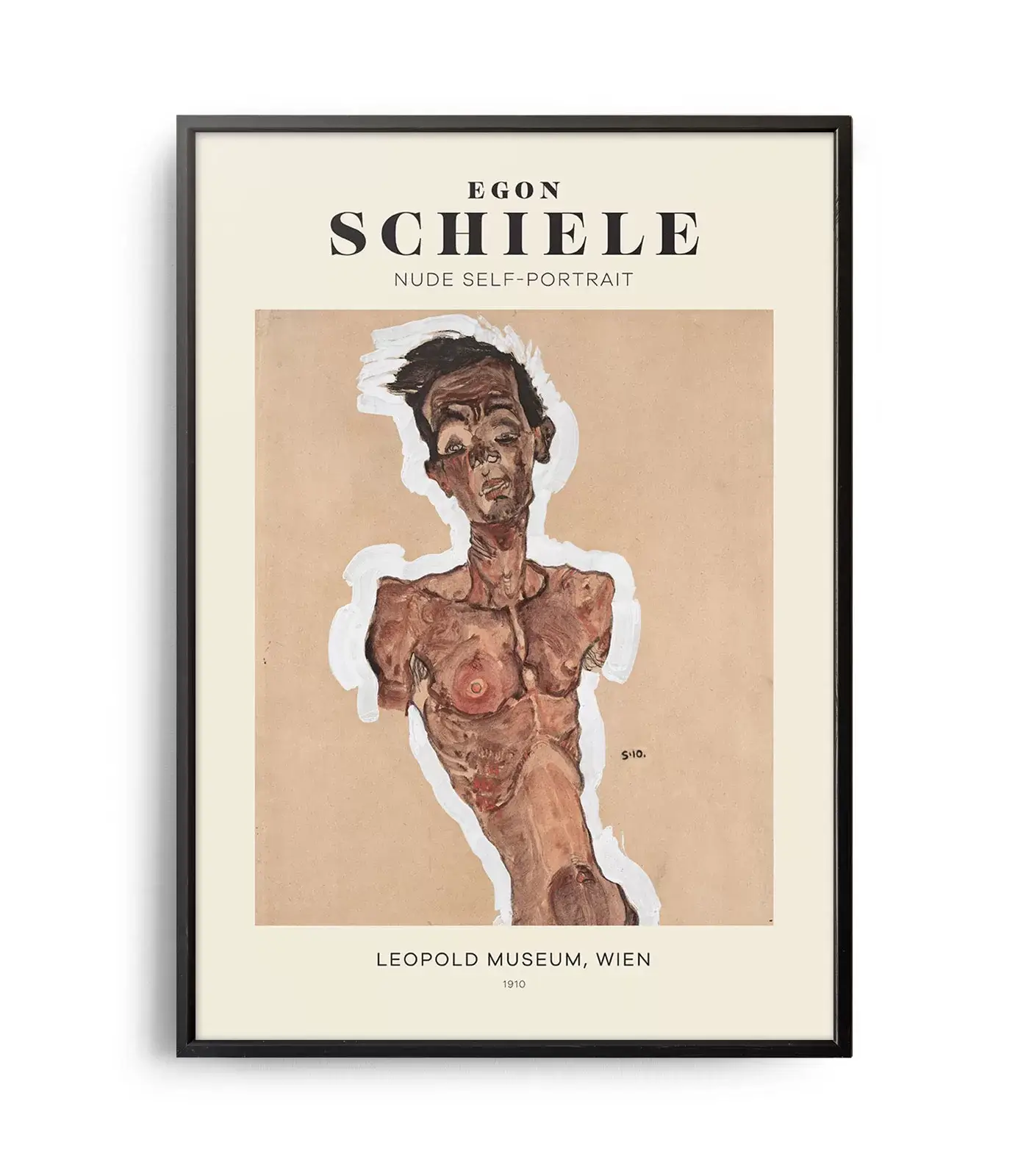 Weekend Concept - Wholesale Poster - Mid-century modern Egon Schiele Nude Self Portrait poster0