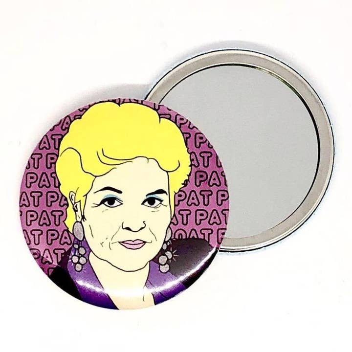 Pat Pat Pat Butcher Hand Pocket Mirror for wholesale by Bite Your Granny