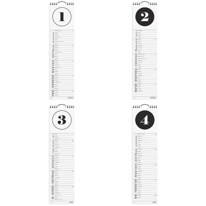Burde Publishing AB - Wholesale Calendar - Simple - German Version2