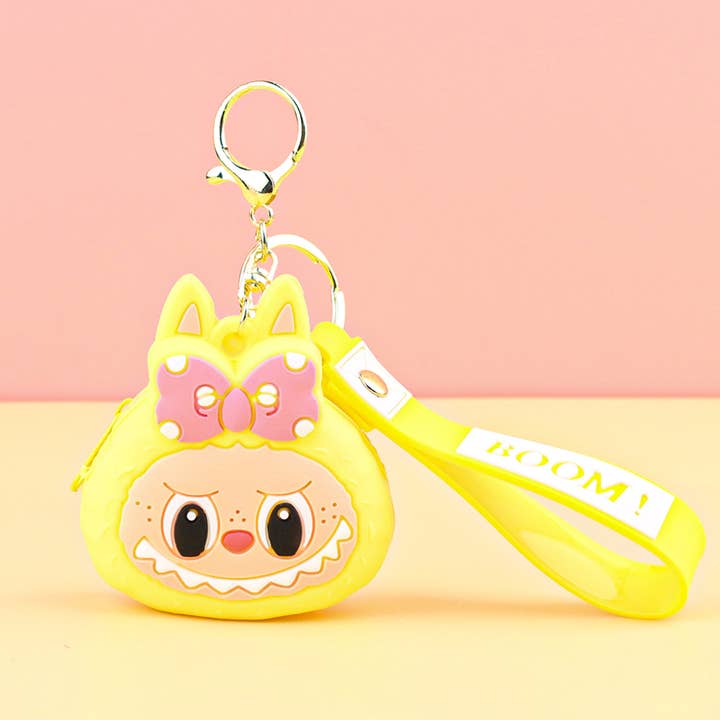 Little Trendy - Wholesale Keychain - Kids - Children's silicone labubu coin purse key chain pendant gift