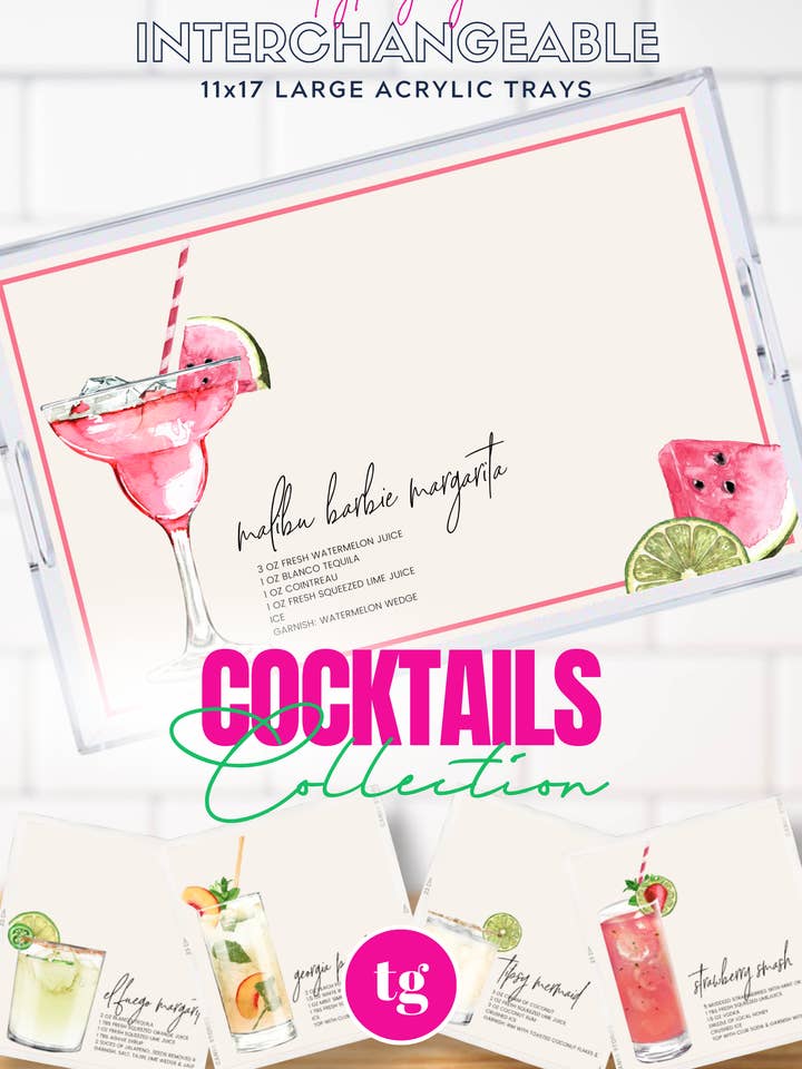 11x17 COCKTAILS insert set of 10 for wholesale by TAYLOR GRAY