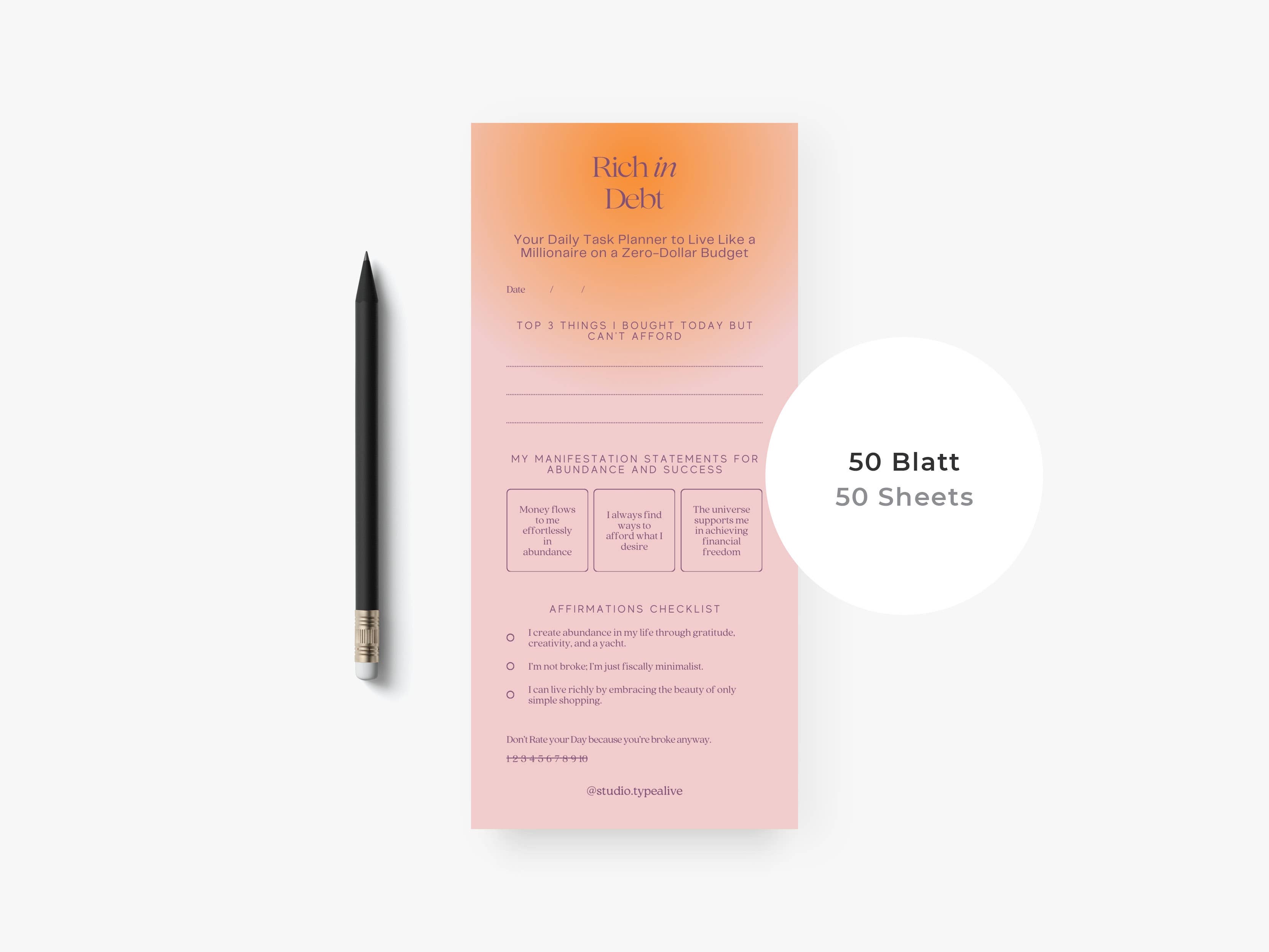 typealive - Wholesale Notepad - Notepad "narrow" / Rich3