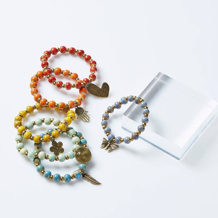 Clay Charms Mixed 24 Pack for wholesale by Hadley Wren