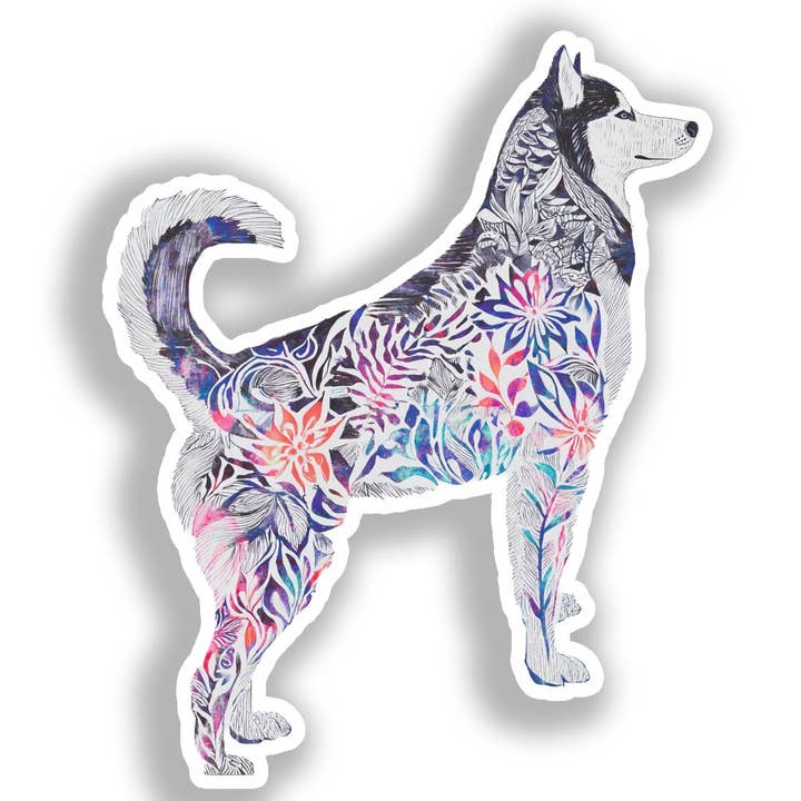 Siberian Husky Dog Decal Sticker # A019186 for wholesale by Yoonek Graphics