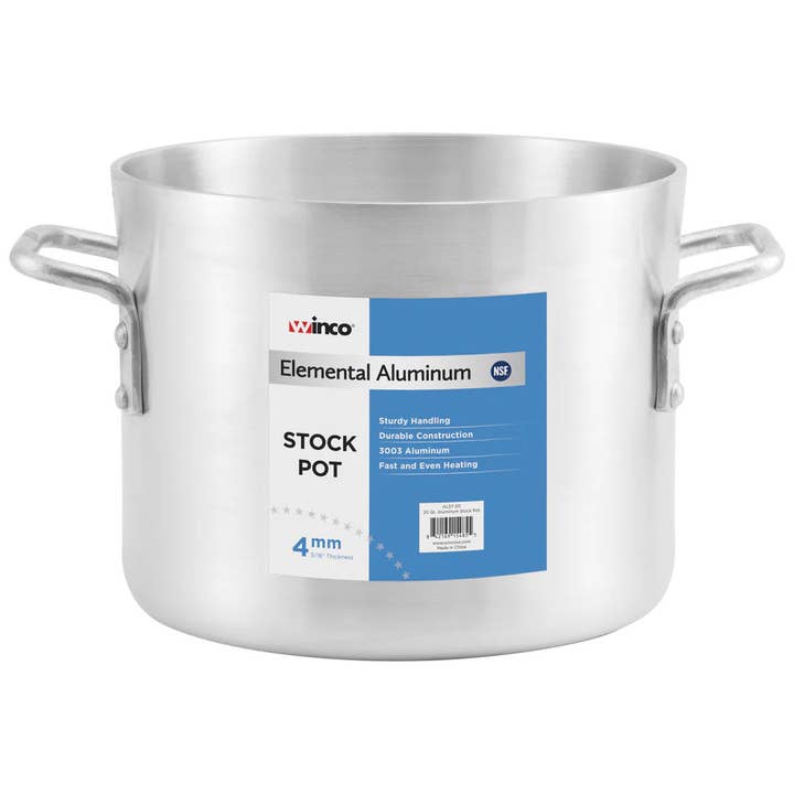 ALST-10 til 80, 8-100 Qt, 4 mm tykke, aluminiumsgryder for engroshandel hos EcoQuality