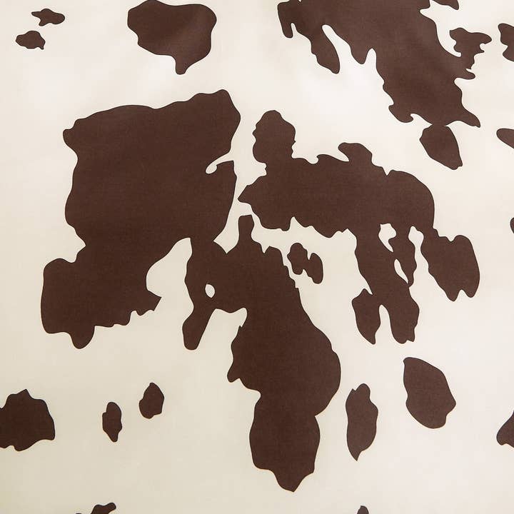 Linen Mart - Wholesale Bedding Set - Rustic Cowhide Brown Cow Skull Comforter Set - 6 Piece Set