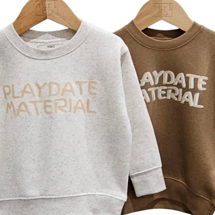 ntrl co. - Wholesale Sweatshirt - Kids - Valentine PLAYDATE Sweatshirt