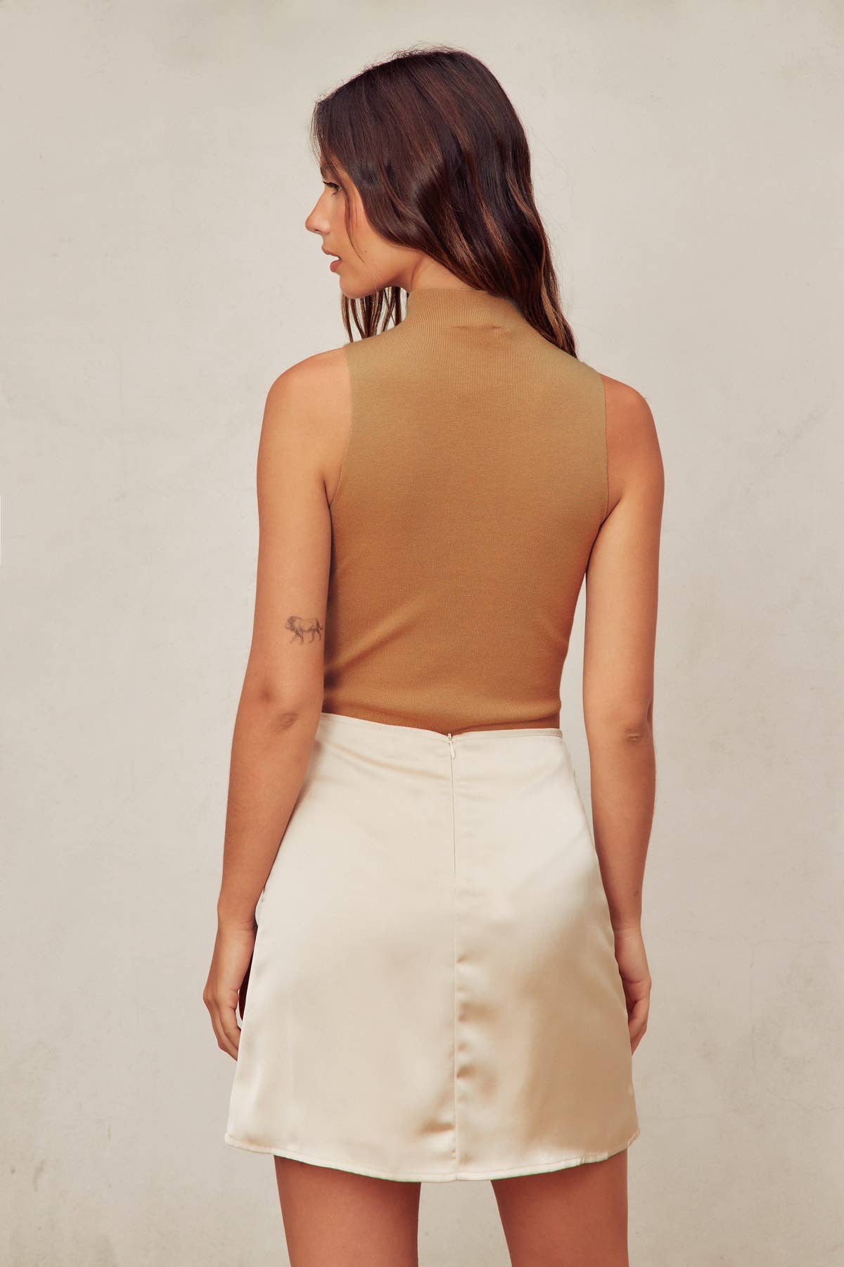 Dress Forum - Wholesale Bodysuit - Women's - FW5874A Turtleneck Tank Knitted Bodysuit36