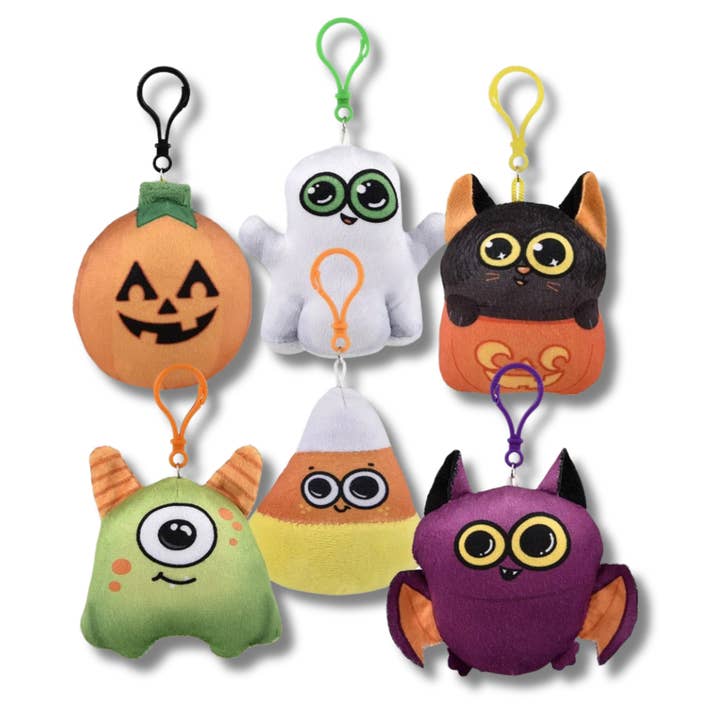 Halloween Themed Plush Backpack Clip On Keychain - Assorted and other Purchase Wholesale halloween plushies. Free Returns & Net 60 Terms on Faire trending on Faire.