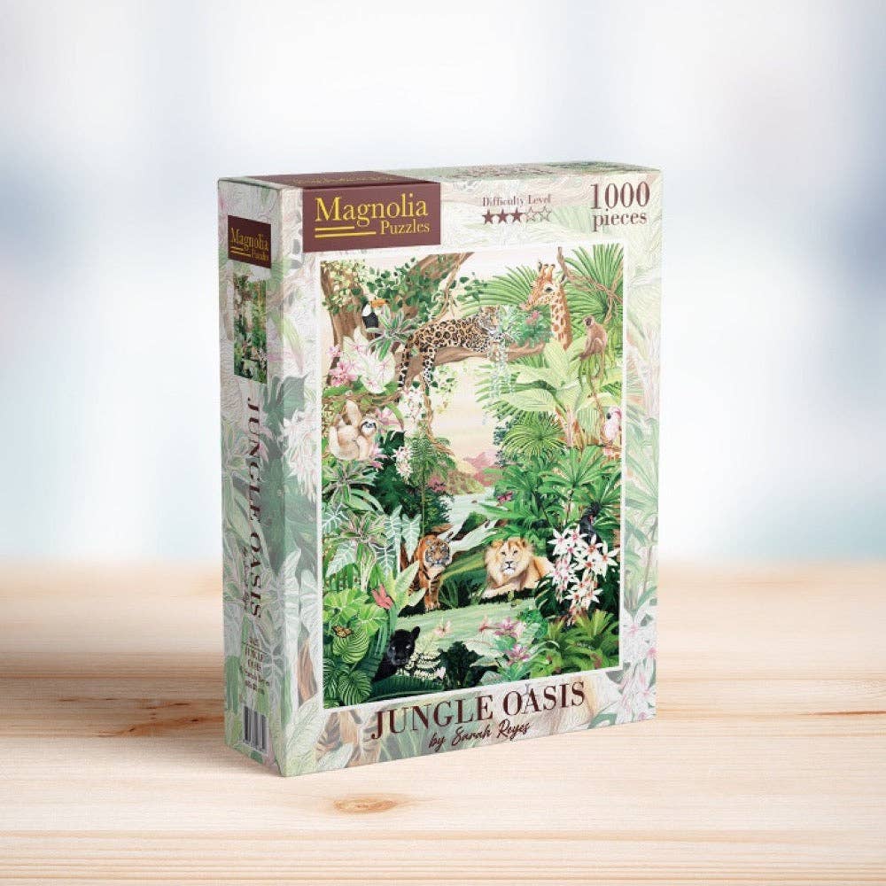 The Weekend Hub - Wholesale Puzzle – Adult - Magnolia 3425 Jungle Oasis Sarah Reyes Special Edition 1000pc Jigsaw Puzzle