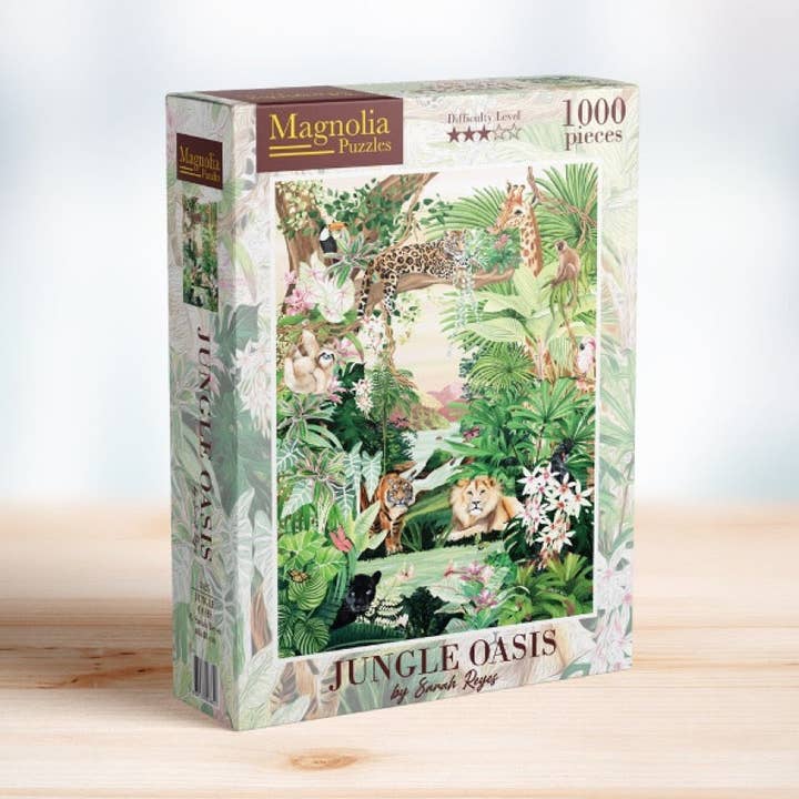 The Weekend Hub - Wholesale Puzzle – Adult - Magnolia 3425 Jungle Oasis Sarah Reyes Special Edition 1000pc Jigsaw Puzzle0