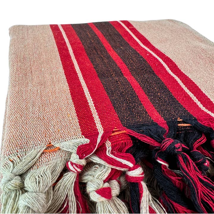 Buld&Co. - Wholesale Beach Towel - VERA Striped Turkish Towel, Peshtemal Cotton Beach Towel3