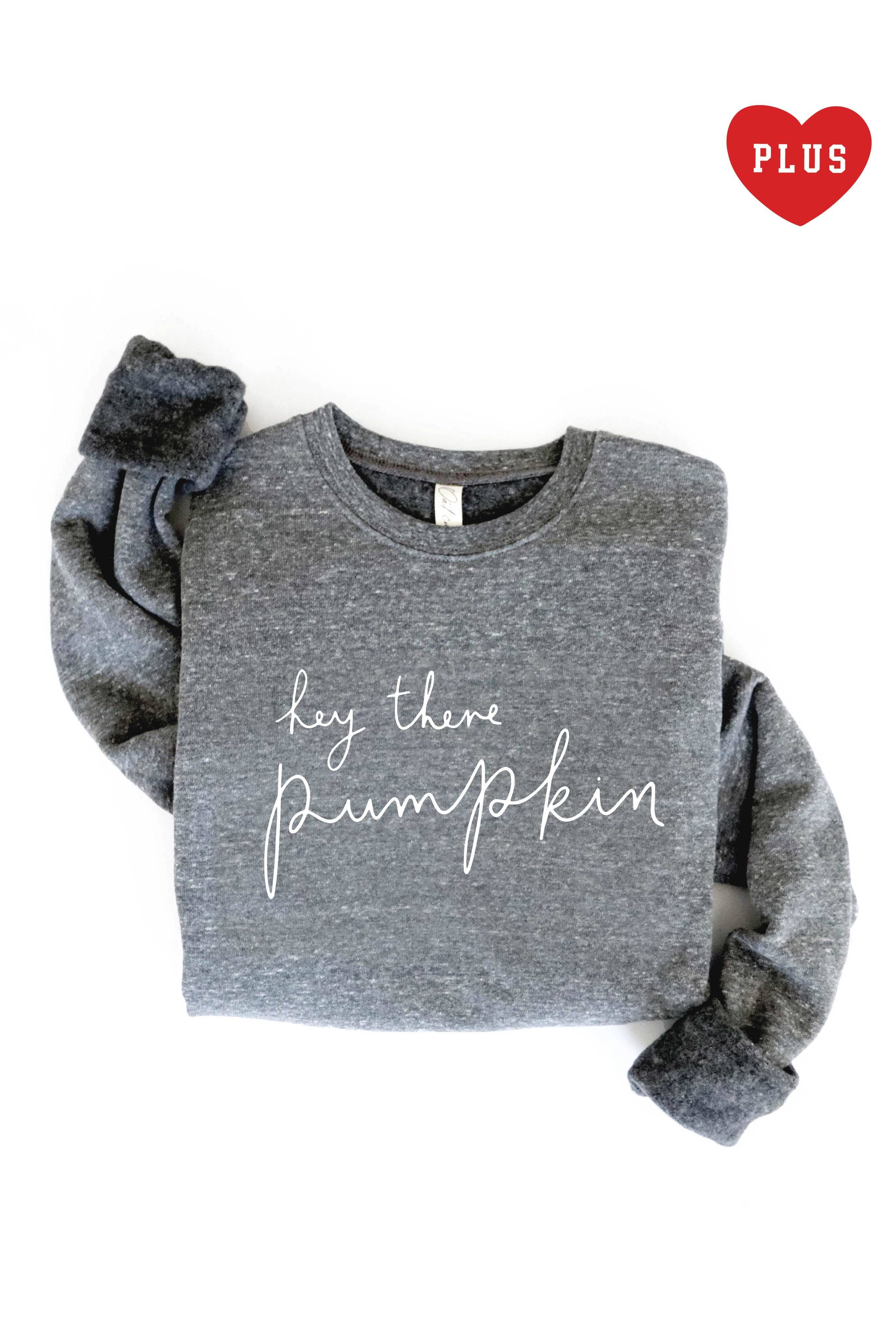 OAT COLLECTIVE - Wholesale Graphic Sweatshirt - Women's - HEY THERE PUMPKIN Plus Graphic Sweatshirt12