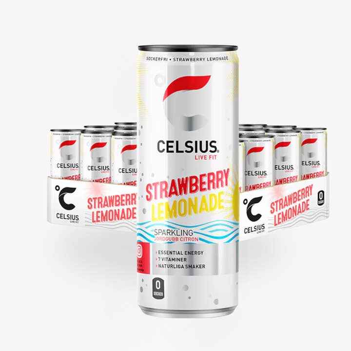 CELSIUS Limonade Fraise Pack de 24 pour la vente par Nordic Refreshment