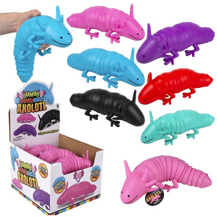 Jumbo Wiggle Fidget Axolotl Kids Toy for wholesale by PR GROUPS LLC