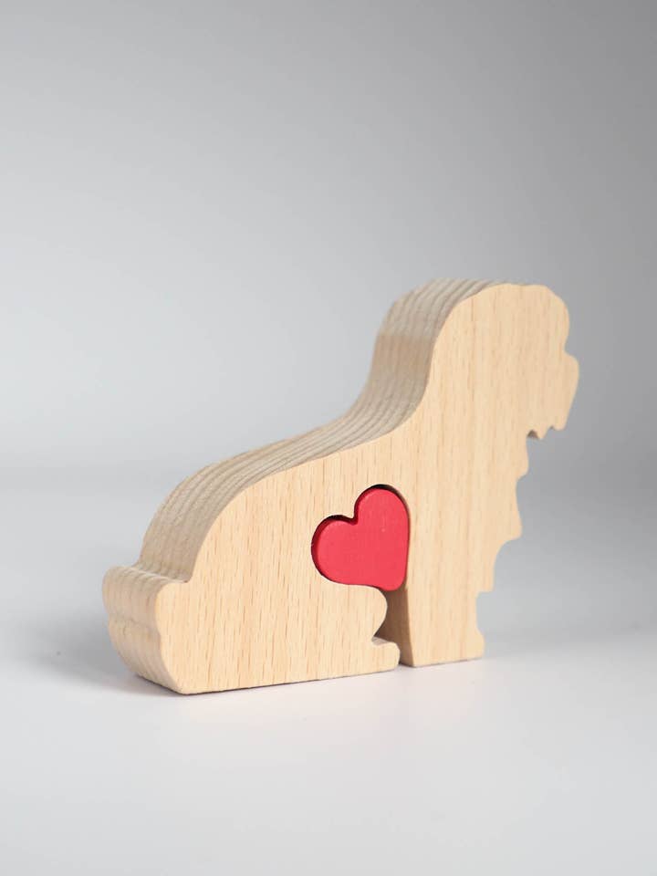 Shih Tzu - Miniature Wooden Dog Decorative Figurine Ornament for wholesale by Wood Metamorphosis