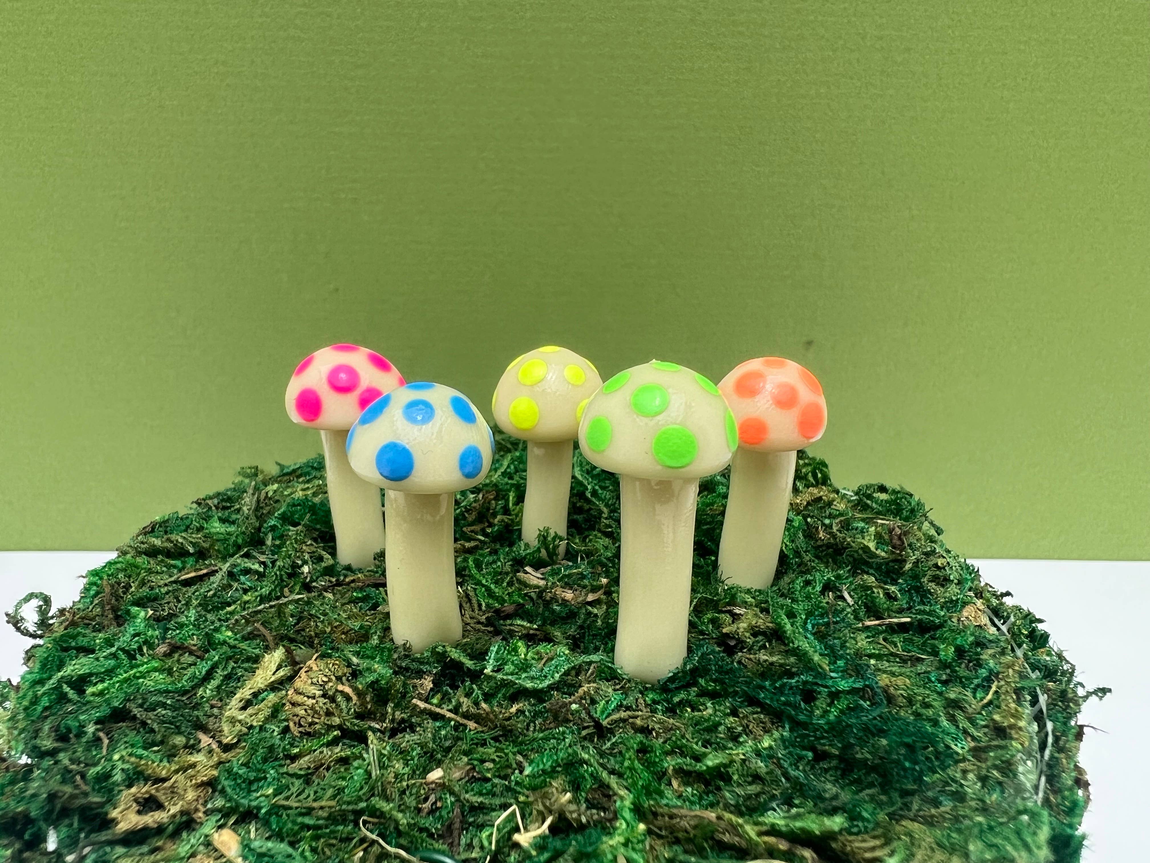 Mystical Woodlands - Wholesale Garden/Lawn Stake - Fairy Garden Mushroom Plant Pick - Ball - Glow in the Dark