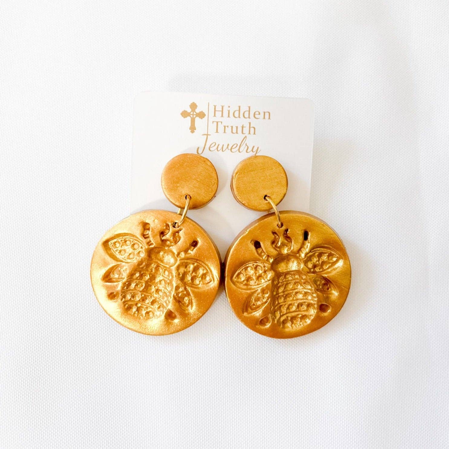 Hidden Truth Jewelry - Wholesale Dangle Earrings - Bee Double Dangles