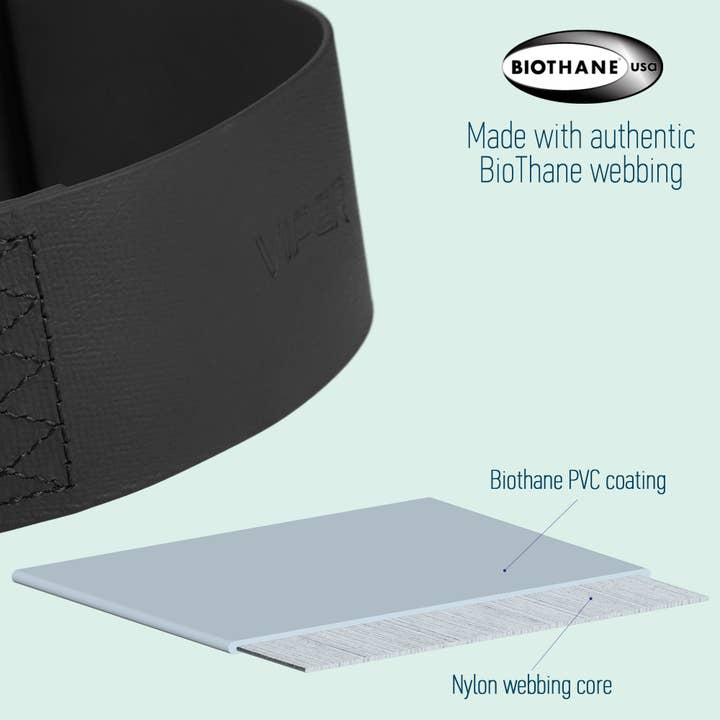 Dogline - Wholesale Pet Collar - Dog - Viper BioThane Tactical Dog Collar with Cobra Buckle, 1.75" Wide6