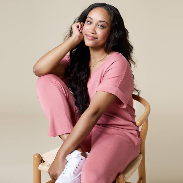Softies - Wholesale Lounge Set - Women's - PureDream V-Neck Athleisure Lounge Set