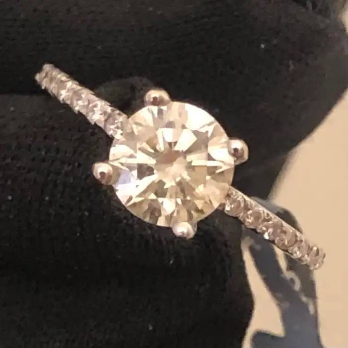 Teva Jewelry - Wholesale Stud/Post Earrings - 1 Carat Ct VS Lab Diamond Engagement Ring Solitaire 14K Gold