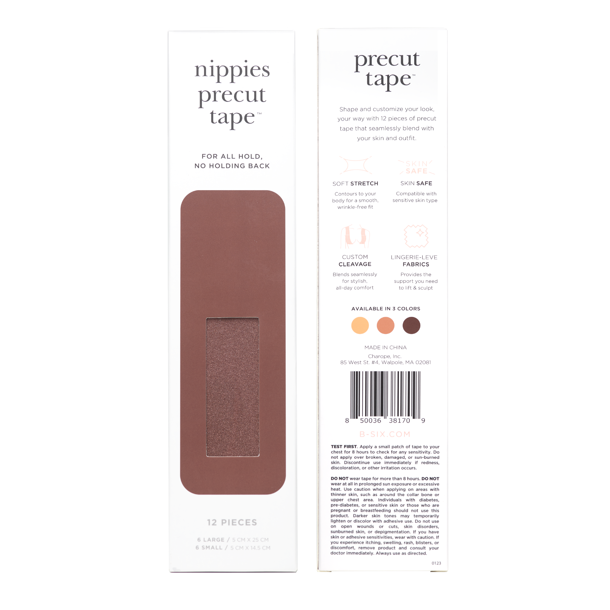 Nippies - Wholesale Mode/borsttape - Dames - Nippies Voorgesneden Borsttape (12 Stuks)12