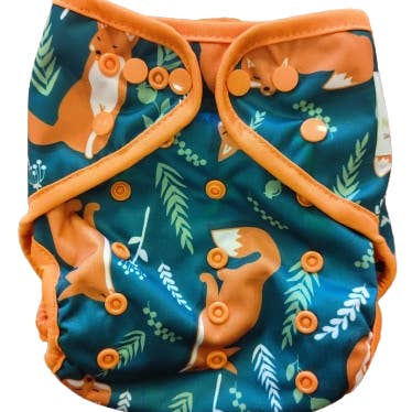 Nappiness Jolly Full Washable Diaper AI2 TU double Bamboo Insert for wholesale by NappiNess