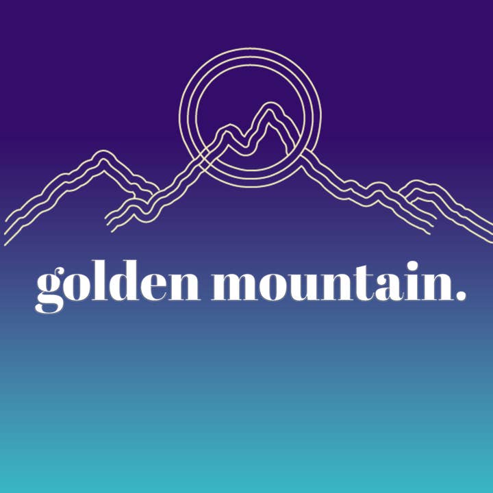 Poster «Montagna d'oro» per la vendita all'ingrosso da parte di Marie-Lou Gallery