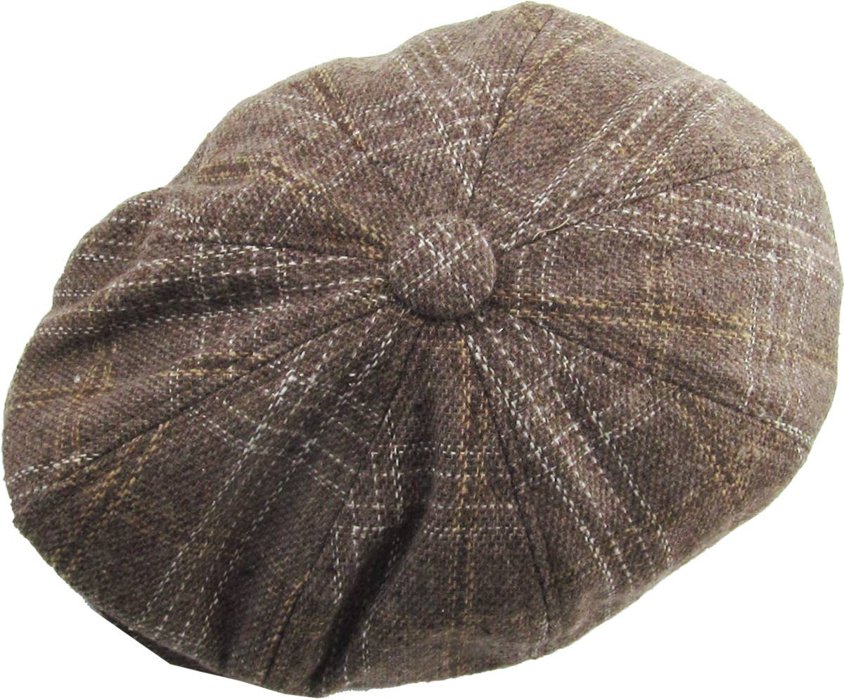 KBETHOS - Vente Casquette gavroche – homme - Ascot à carreaux et boutons4