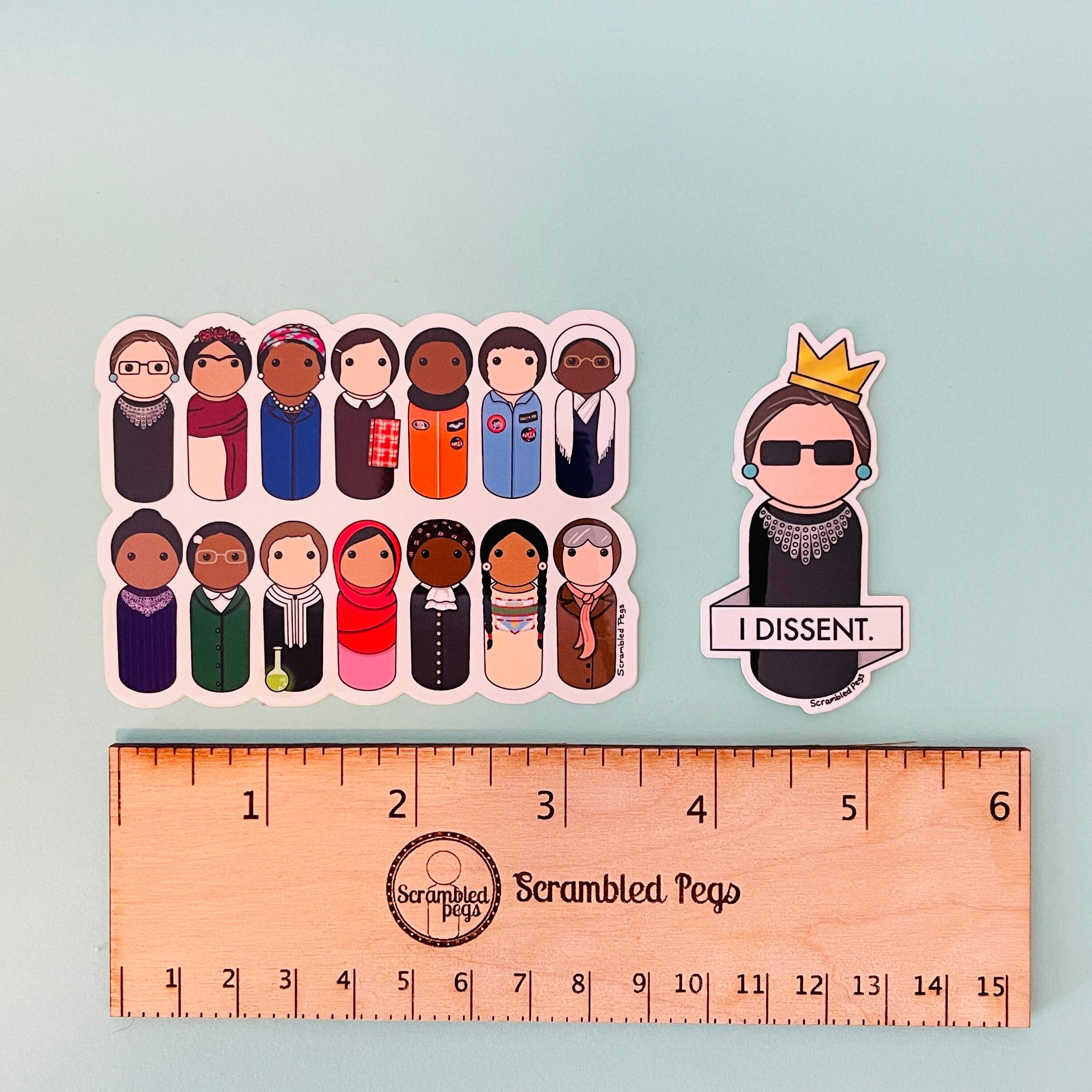 Scrambled Pegs - Wholesale Sticker - Brave Women Change the World Waterproof Vinyl Sticker Decal5