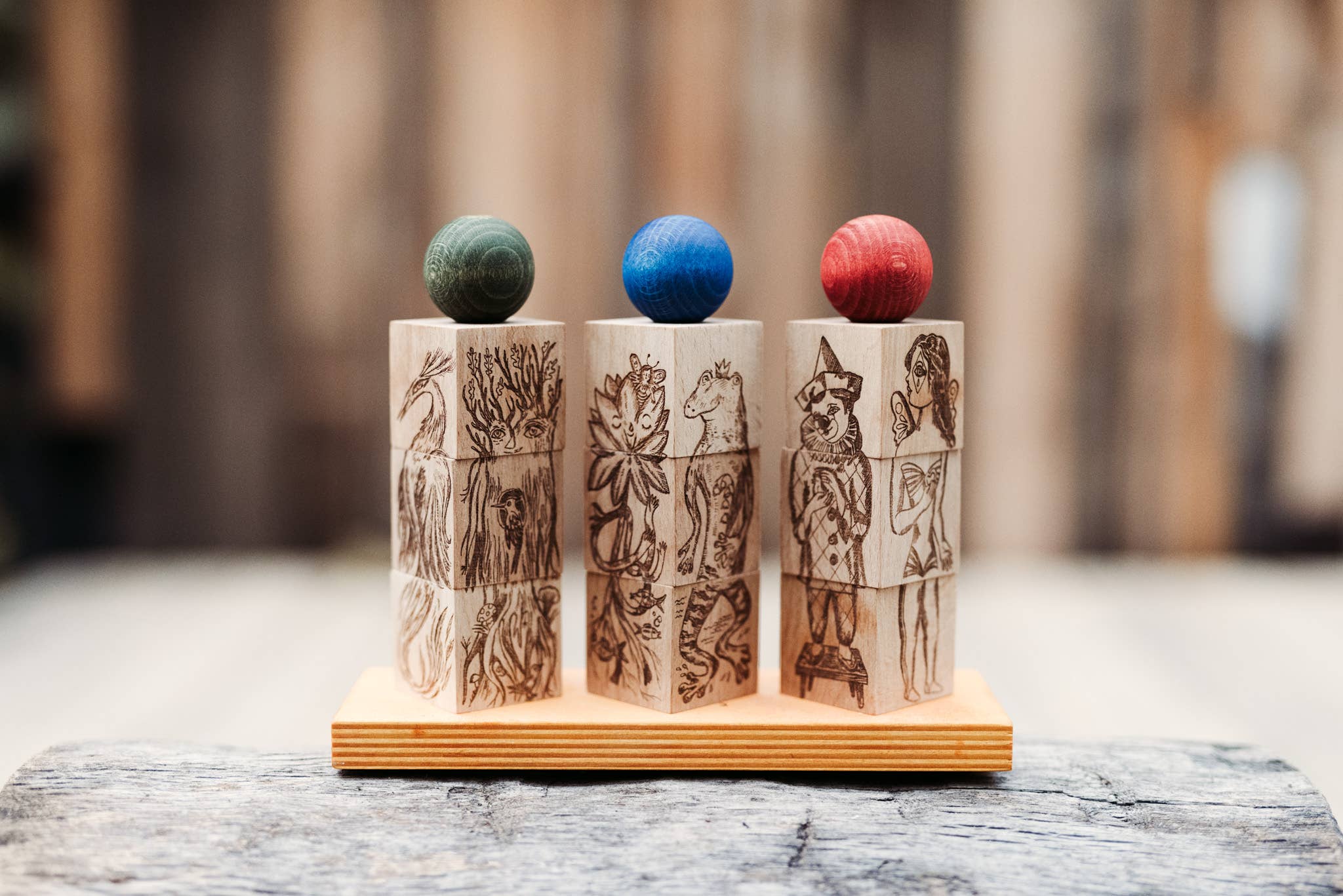 Wooden Story Sp. z o.o. - Wholesale Wood Toy - Kids -  Dreamland rainbow stacking toy - montessori 3