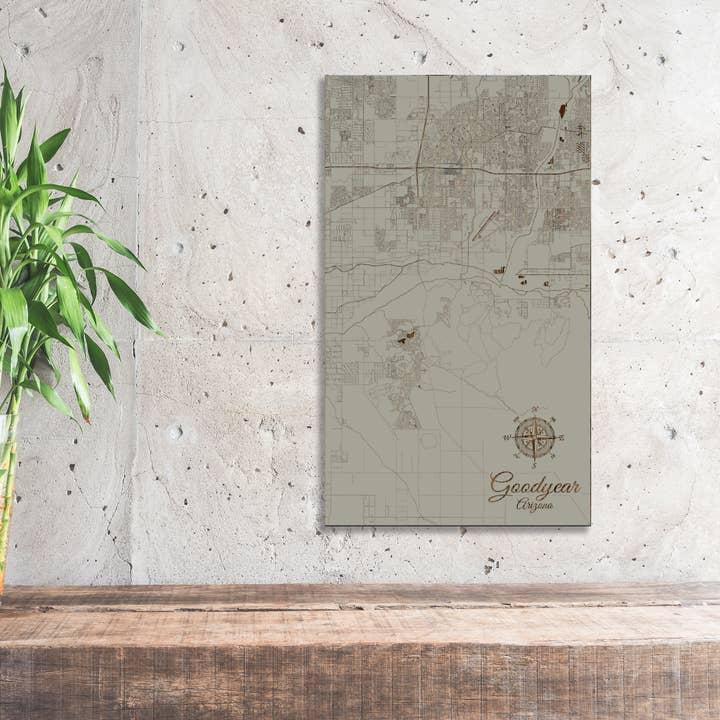 Arizona: Goodyear Street Map for wholesale by Fire & Pine