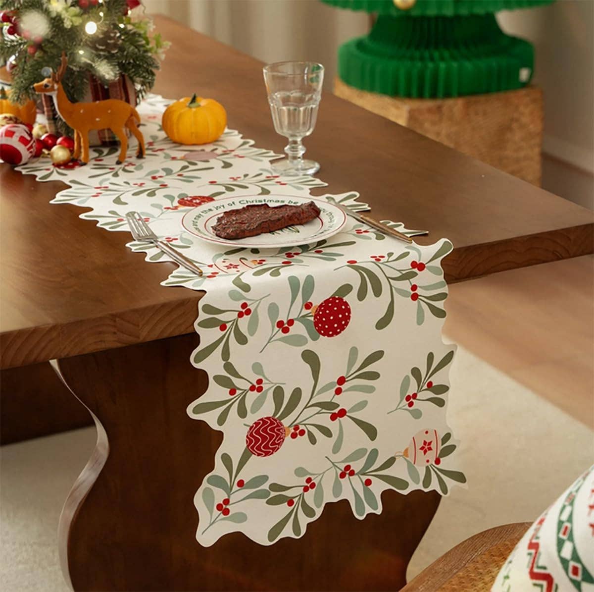 Fennco Styles – Runner de mesa por atacado – Corredor de mesa Design de Natal1