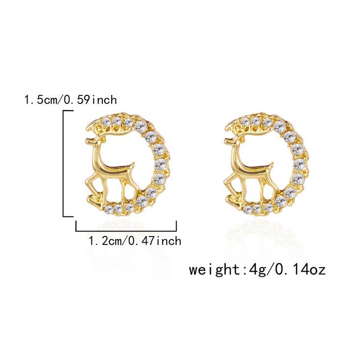 DOUBLJU - Wholesale Dangle Earrings - VERSATILE CHRISTMAS-THEMED EARRINGS_CWAJE0575322